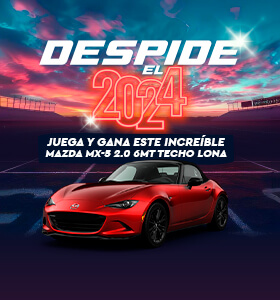 Despide el 2024 y gana un espectacular Mazda MX-5