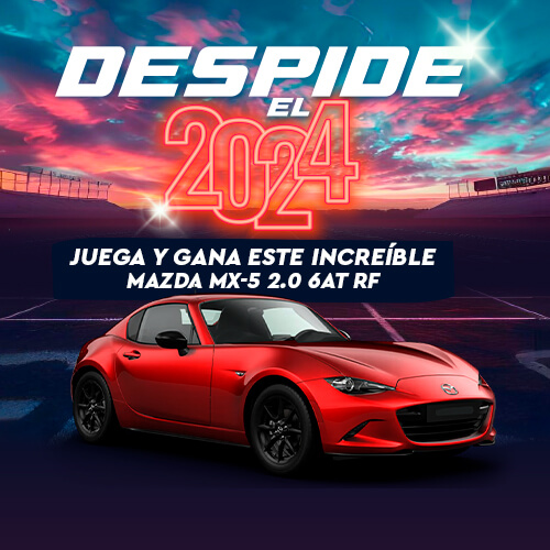 Despide el 2024 V.I.P y gana un espectacular Mazda MX-5